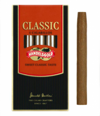 Купить Сигариллы HANDELSGOLD Cigarillos Classic 1уп/5шт Сигариллы HANDELSGOLD Cigarillos Classic 1уп/5шт